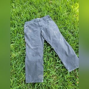 Carhartt Gray Mens Canvas Work Pants 40 x 30